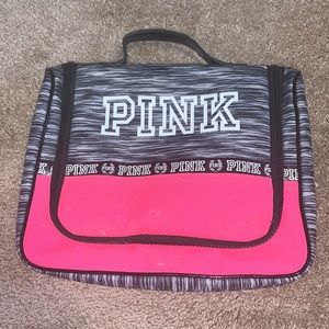 Victoria’s secret PINK toiletry travel zip up hook bag